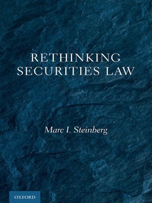 cover image of Rethinking Securities Law